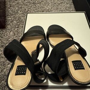 White House Black Market Black Sandals